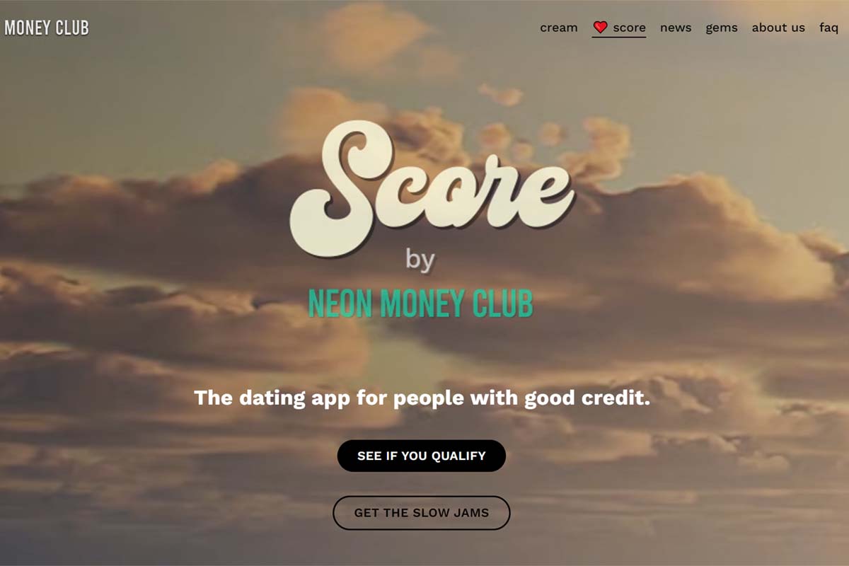 Score : une app de rencontres basé sur votre situation financière