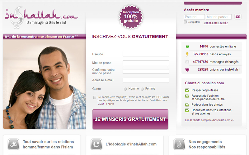 Que penser du site de rencontre Inshallah : mon avis