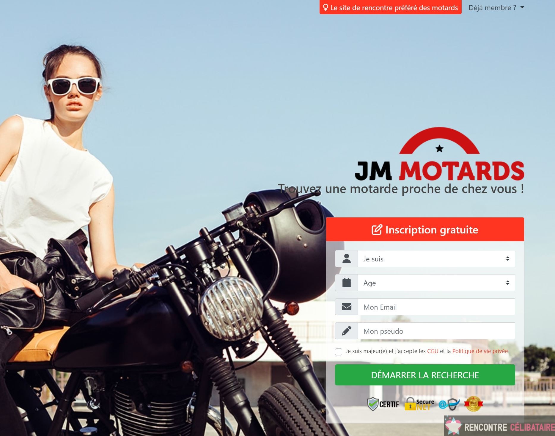 Sites de rencontres pour motards célibataires notre sélection