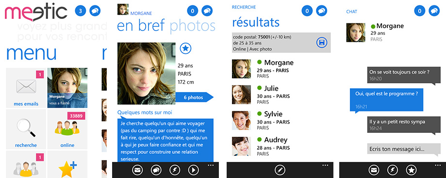 Meetic pour Windows Phone