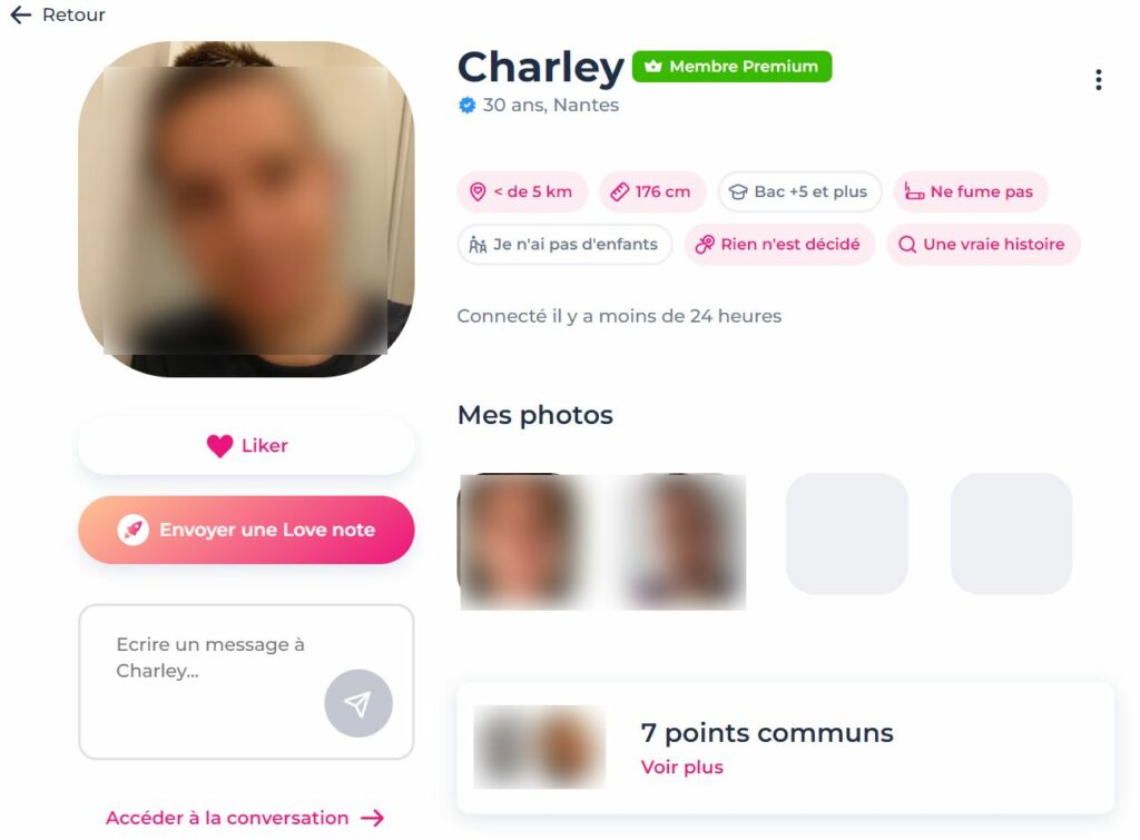 membre meetic avec badge premium qui peut être contacté gratuitement