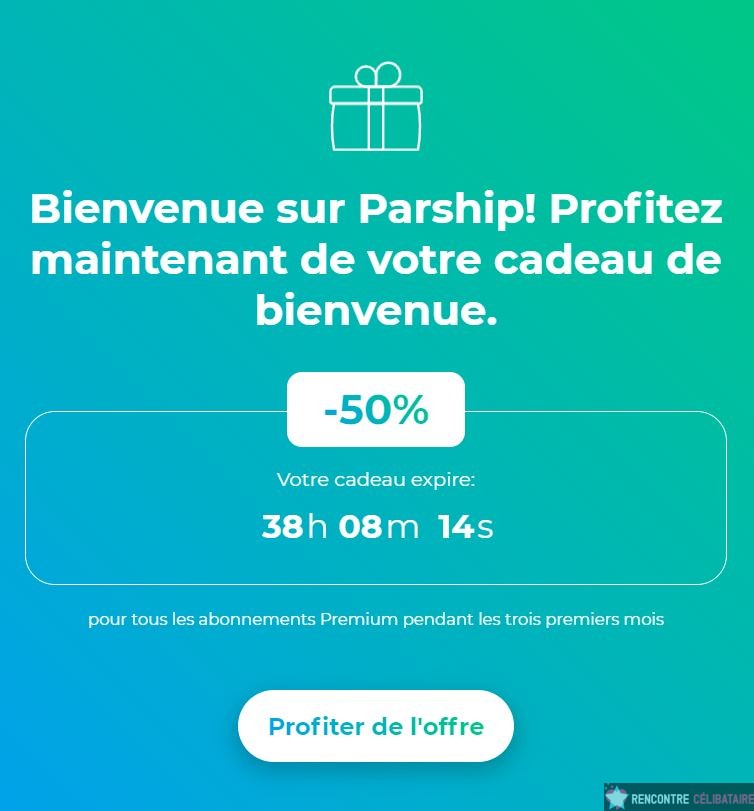 parship offre bienvenue