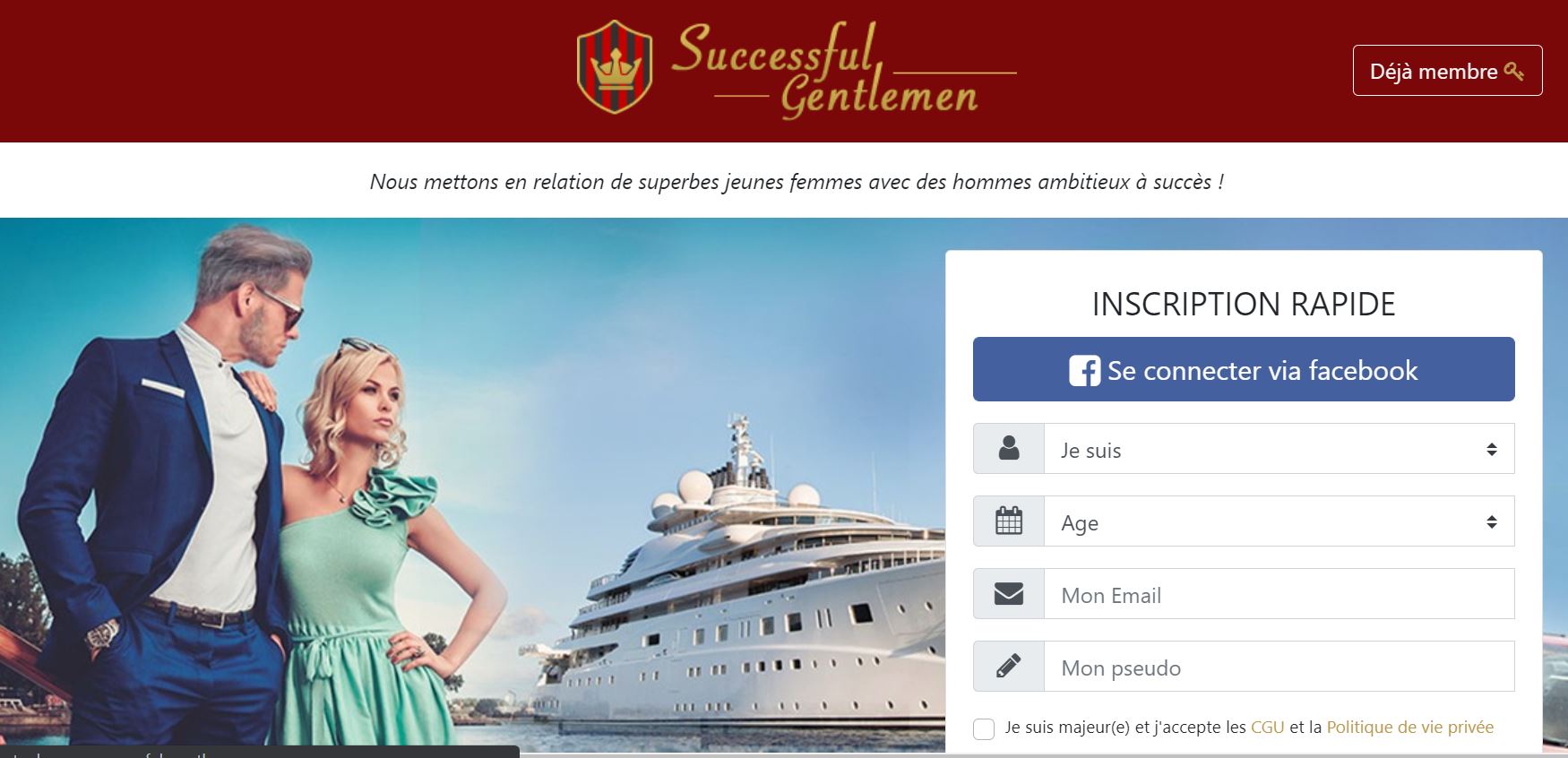 site de rencontre pour personnes riches