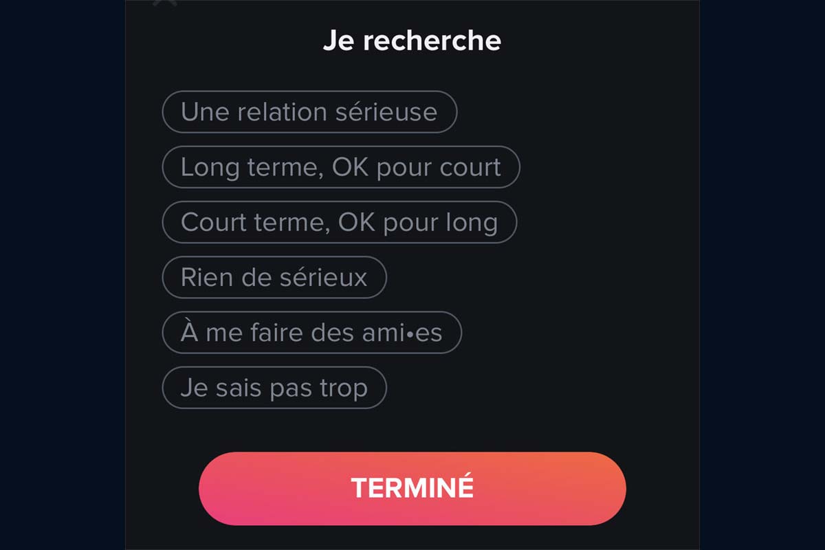 Tinder : pour quel type de relation s’y inscrire ?