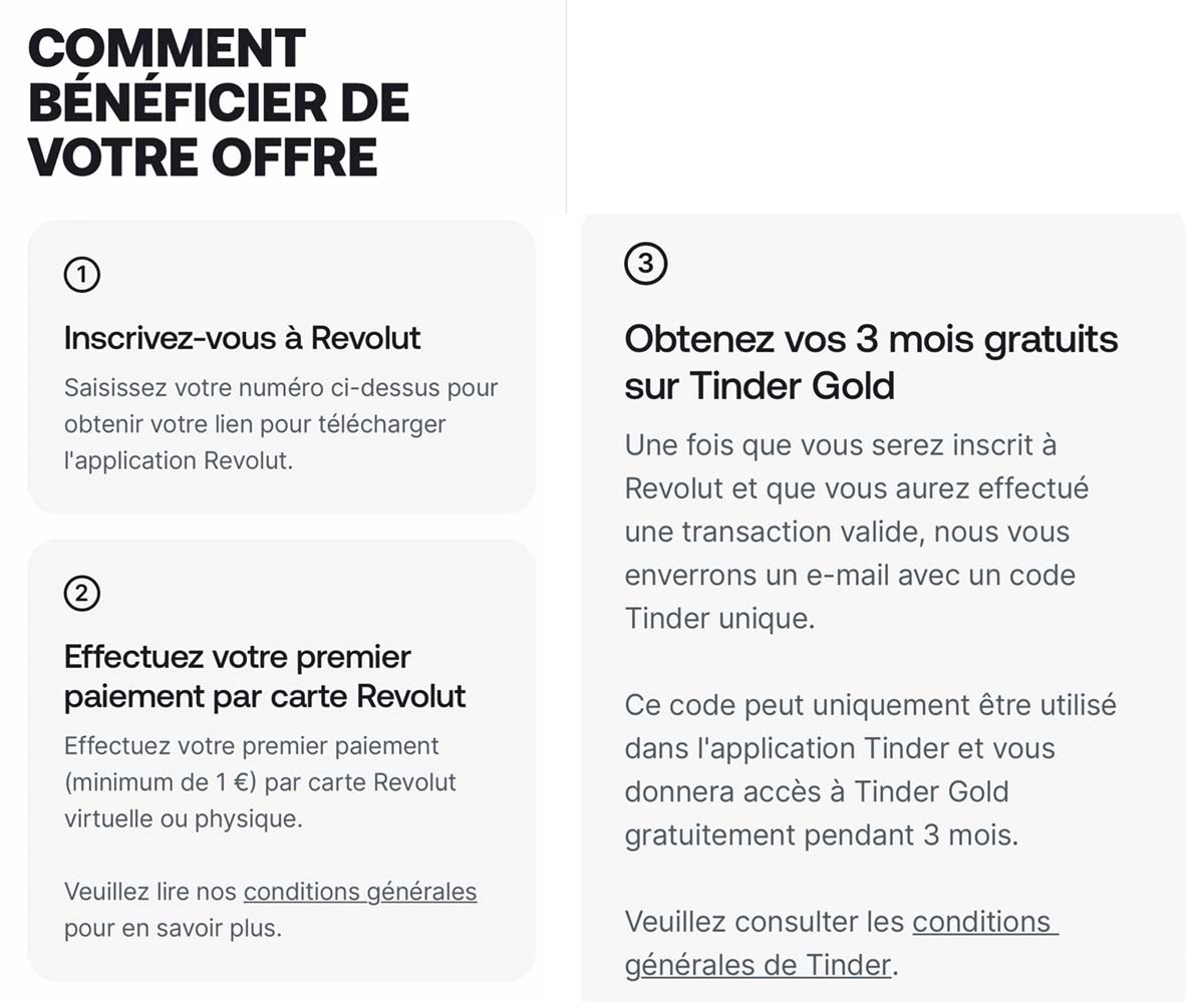Obtenez Tinder Gold gratuit pendant 3 mois grâce à cette offre